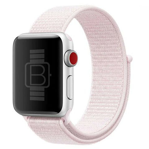 Nylon Woven Sport Loop Band (High Quality) Baby Pink