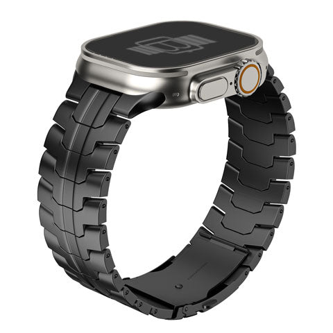 Titanium Iron Man Band (For Apple Watch) Black Premium Watch