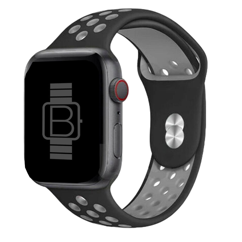 Black nike sport band apple watch best sale