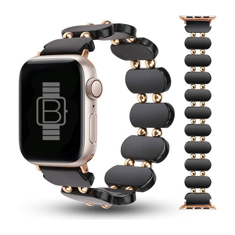 Resin Stretch Bracelet (For Apple Watch) Black