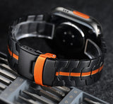 Titanium Iron Man Band (For Apple Watch) Black & Orange