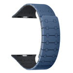 Magnetic Link Style Silicone Sport Band (For Apple Watch) Blue & Midnight Blue