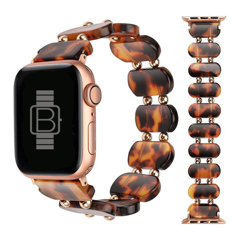 Resin Stretch Bracelet (For Apple Watch) Brown