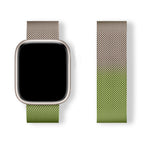 Magnetic Milanese Loop Band (For Apple Watch) Champagne To Lime Green