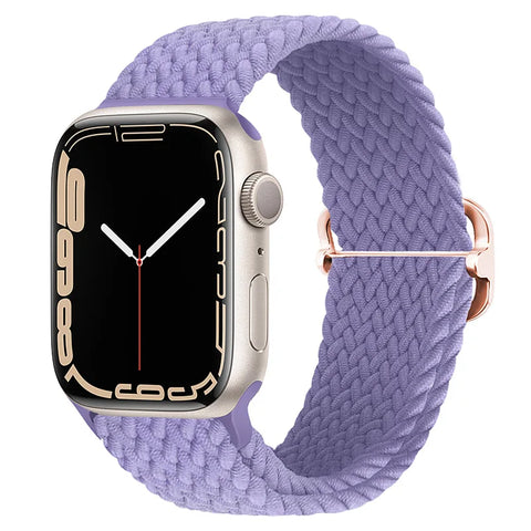 Braided Solo Loop Band (High Quality Nylon For Apple Watch) English Lavender