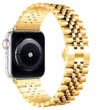 Jubilee Stainless Steel Band (For Apple Watch) Gold