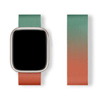 Magnetic Milanese Loop Band (For Apple Watch) Green To Orange