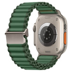 Ocean Style Nylon Band (High Quality For Apple Watch) Green