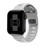 Explorer Style Silicone Band (High Quality For Apple Watch) Light Grey