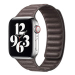 Magnetic Micro-Twill Link Band (For Apple Watch) Light Brown