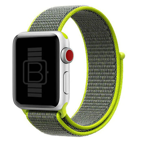 Nylon Woven Sport Loop Band (High Quality) Lime Green