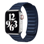 Magnetic Micro-Twill Link Band (For Apple Watch) Midnight Blue