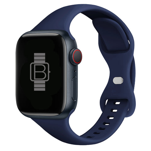 Slim Silicone Sport Band (For Apple Watch) Midnight Blue