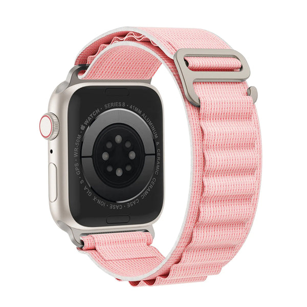 Alpine Loop Band (High Quality For Apple Watch) Pink – Bakers