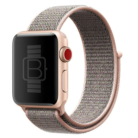 Nylon Woven Sport Loop Band (High Quality) Pink Sand