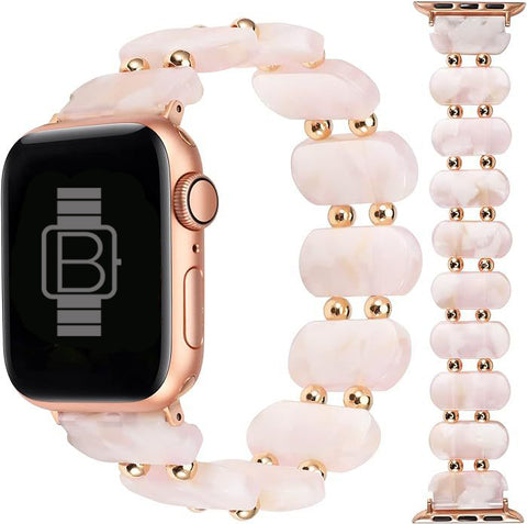 Resin Stretch Bracelet (For Apple Watch) Pink