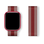 Magnetic Milanese Loop Band (For Apple Watch) Rose Pink & Red