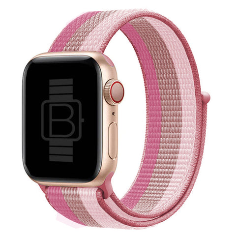 Nylon Woven Sport Loop Band (High Quality) Rosebud