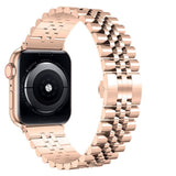 Jubilee Stainless Steel Band (For Apple Watch) Rose Gold