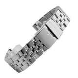 Stainless Steel Band (For Breitling Chronomat, Navitimer, Crosswind, Colt) Silver