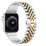 Jubilee Stainless Steel Band (For Apple Watch) Silver & Gold