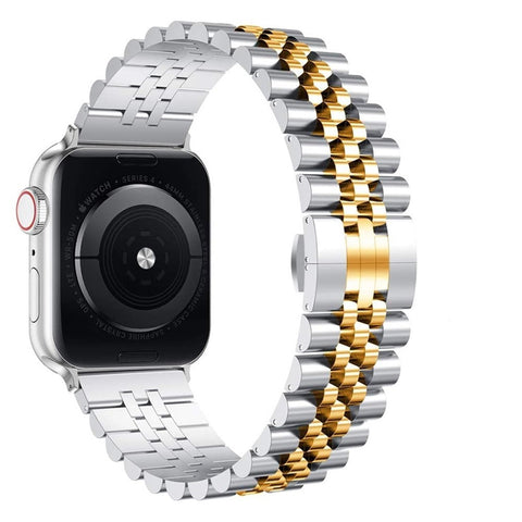 Jubilee Stainless Steel Band (For Apple Watch) Silver & Gold