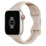 Slim Silicone Sport Band (For Apple Watch) Starlight