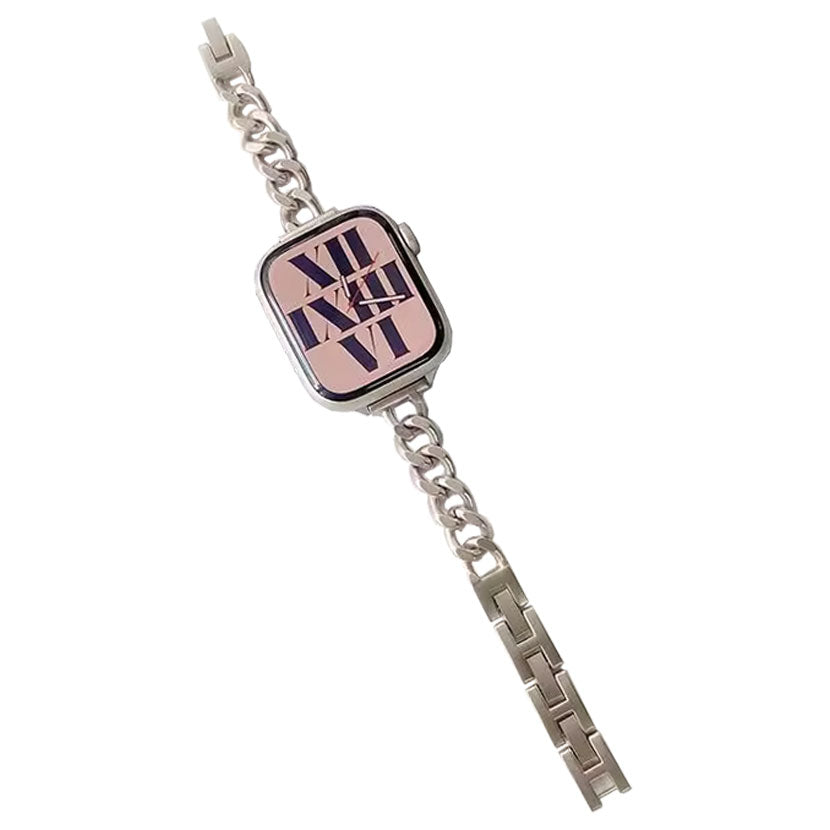 Super Slim Chainlink Stainless Steel Band (For Apple Watch) Starlight