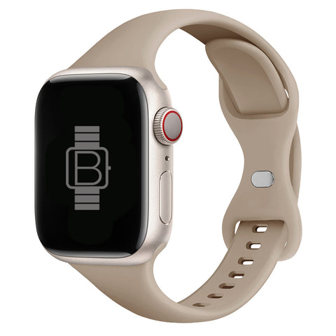 Slim Silicone Sport Band (For Apple Watch) Walnut
