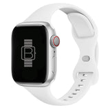 Slim Silicone Sport Band (For Apple Watch) White
