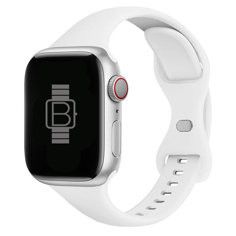 Slim Silicone Sport Band (For Apple Watch) White