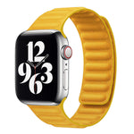 Magnetic Micro-Twill Link Band (For Apple Watch) Yellow