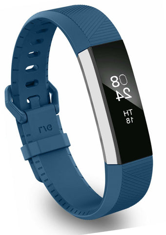 Silicone Sport Strap (For Fitbit Alta HR. Alta.) Blue