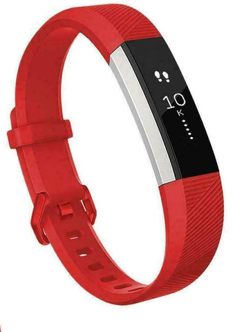 Silicone Sport Strap (For Fitbit Alta HR. Alta.) Red