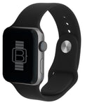 Silicone Sport Band (For Apple Watch) Black