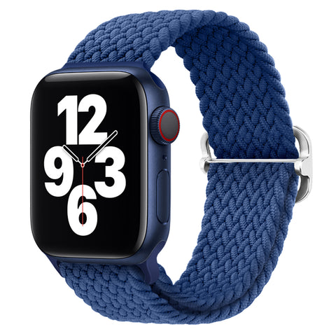 Braided Solo Loop Band (High Quality Nylon For Apple Watch) Blue