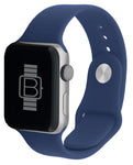 Silicone Sport Band (For Apple Watch) Blue Cobalt