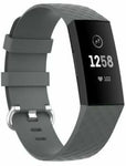 Silicone Sport Strap (For Fitbit Charge 3/4) Grey