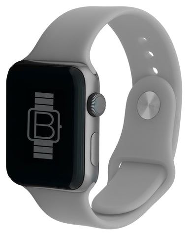 Silicone Sport Band (For Apple Watch) Grey