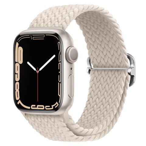 Braided Solo Loop Band (High Quality Nylon For Apple Watch) Starlight