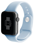 Silicone Sport Band (For Apple Watch) Ice Blue