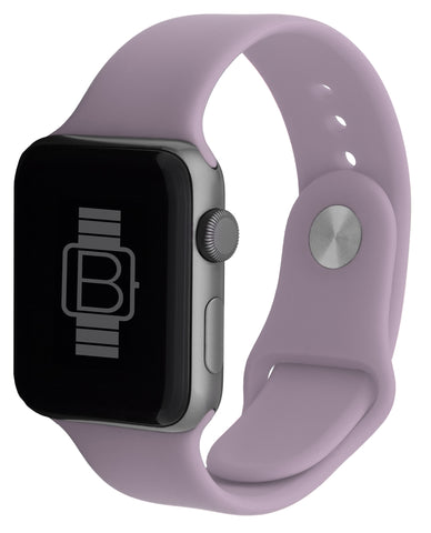 Silicone Sport Band (For Apple Watch) Lavender