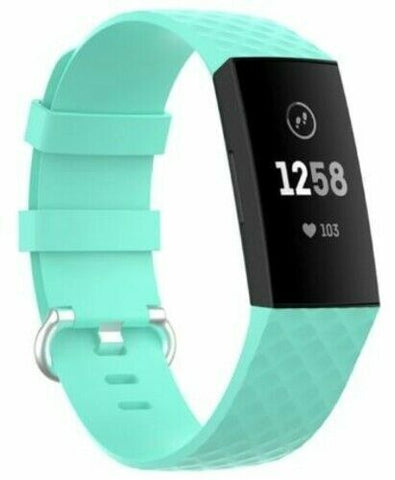 Silicone Sport Strap (For Fitbit Charge 3/4) Mint