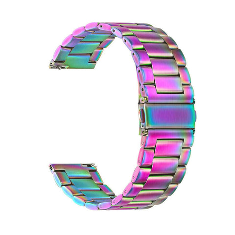 Stainless Steel Band (Samsung Galaxy Watch 4 / Classic) Rainbow Oil Slick