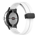 Magnetic Folding Buckle Silicone Band (For Google Pixel Watch) White