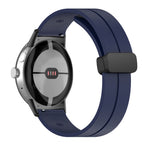 Magnetic Folding Buckle Silicone Band (For Google Pixel Watch) Midnight