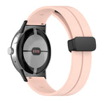 Magnetic Folding Buckle Silicone Band (For Google Pixel Watch) Pink