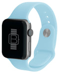 Silicone Sport Band (For Apple Watch) Sky Blue
