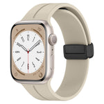 Magnetic Folding Buckle Silicone Band (For Apple Watch) Starlight