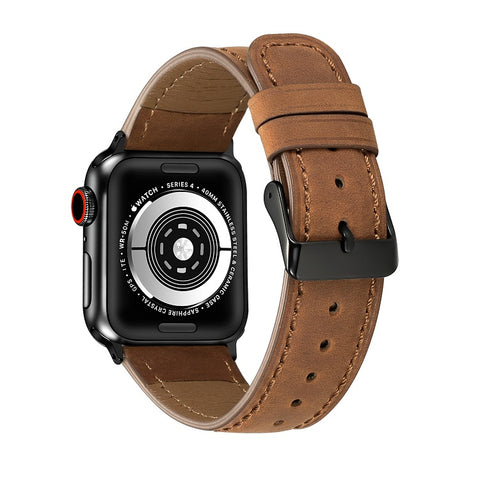 Genuine Leather Band Holy Cow Range (For Apple Watch) Vintage Tan